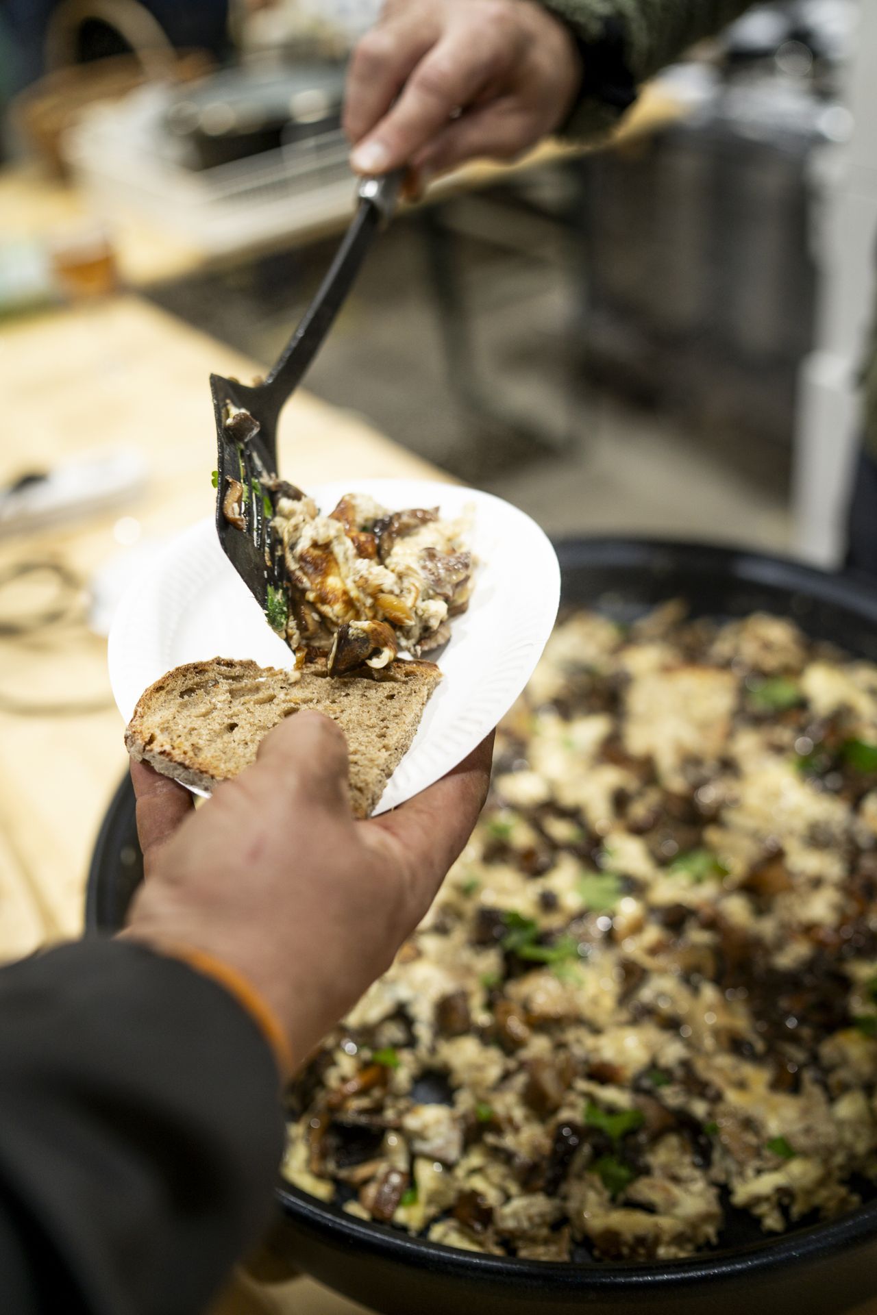 Service de la Frichtouillade sur toast