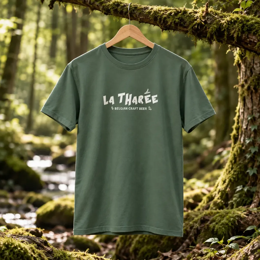 T-shirt écoresponsable col rond unisexe - Moss Green