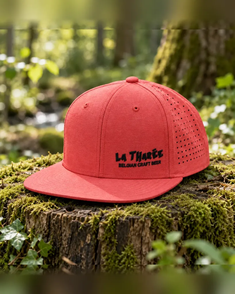 Casquette penne plate La THArée - Red